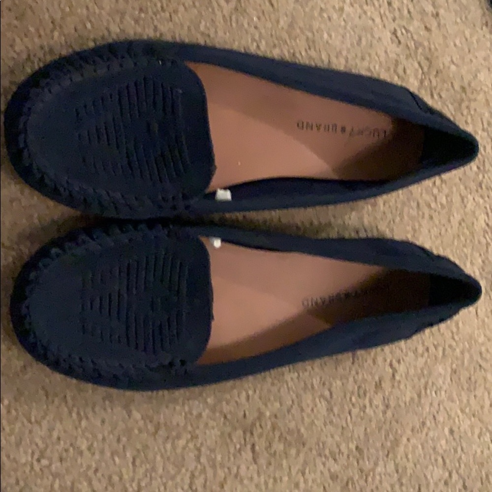 Lucky brand navy loafers